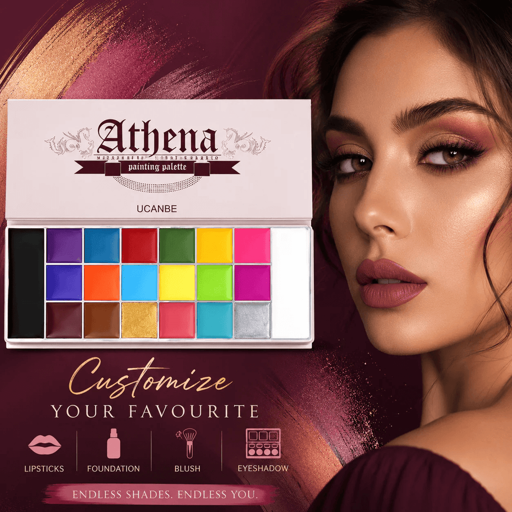 All in one Color Palette with 20 Shades For Lips, Blushes, Eyeshadows and Foundation